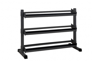 Rastrelliera porta manubri 3 ripiani  lunghezza 130 cm