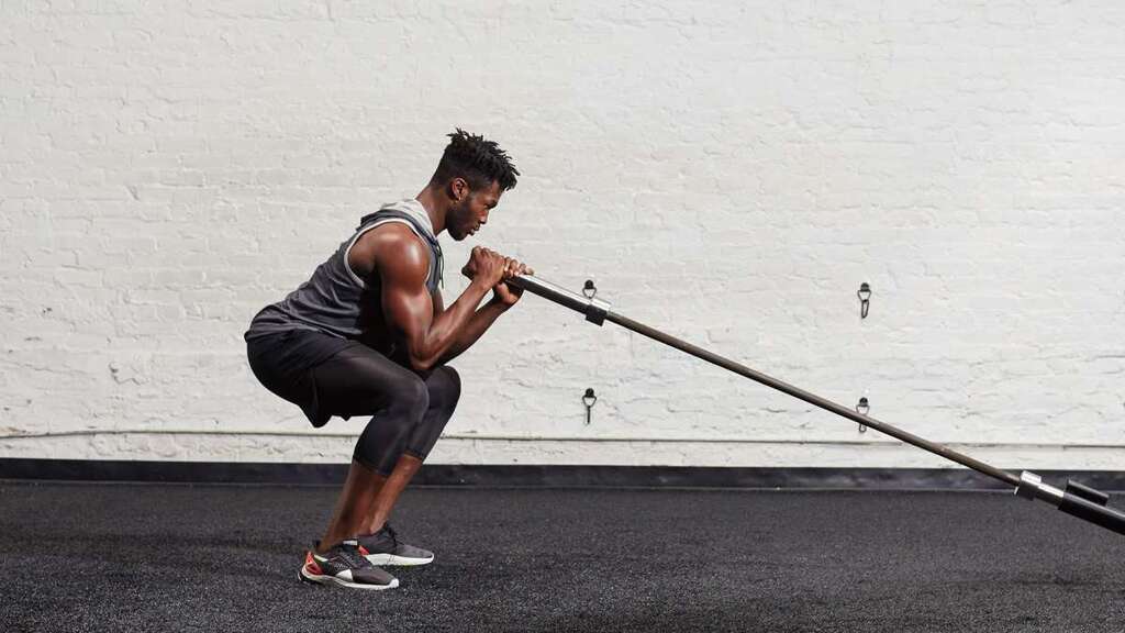 landmine squat