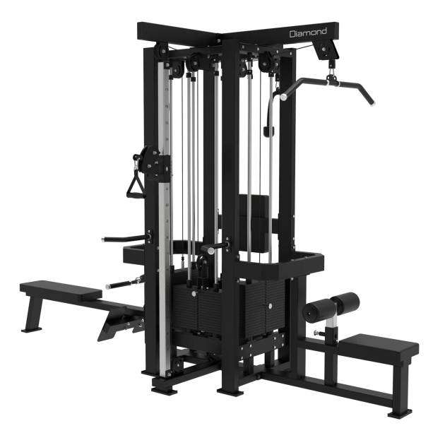 Stazione multifunzionale 4 Stazioni Jungle con peso netto 642 kg