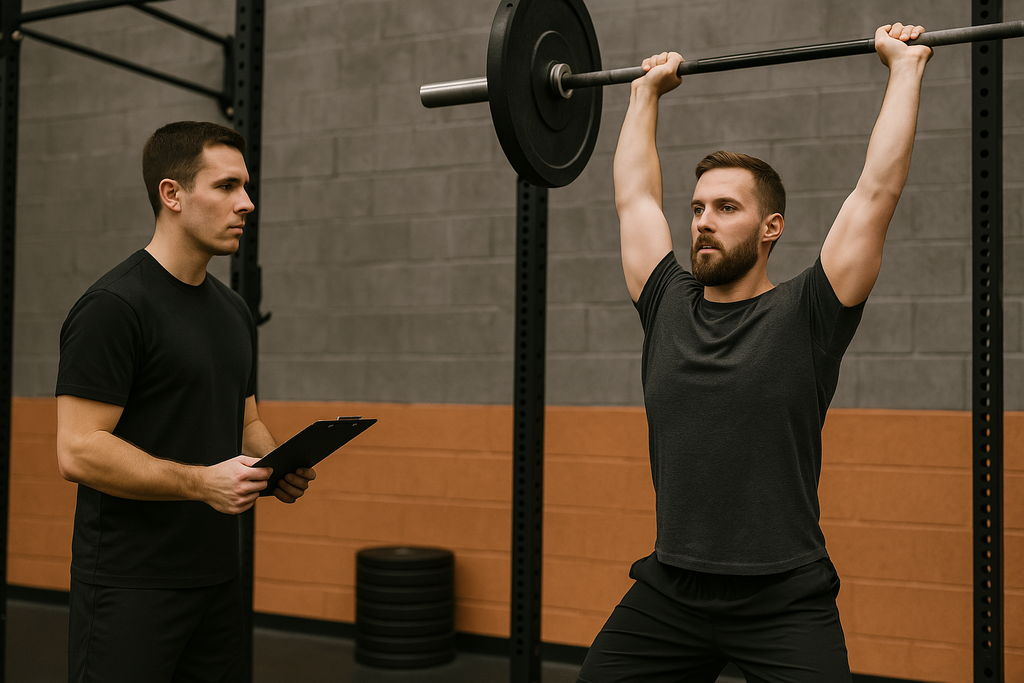 shoulder press push press push jerk